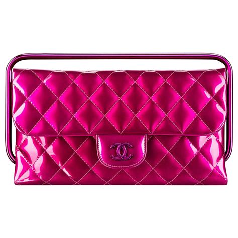 chanel hot pink clutch|Chanel clutch for sale.